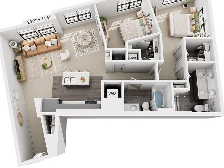 2-Bedroom 2-Bathroom | 1,084 sqft 2-Bedroom 2-Bathroom | 1,084 sqft
