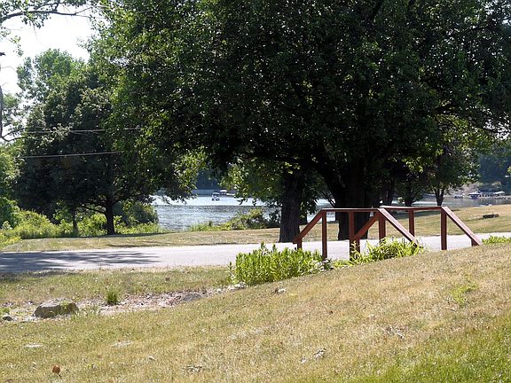 The lake is right across the street.