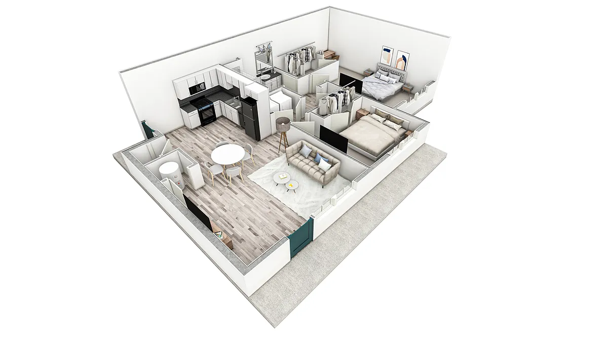 Floor plan 2-1 BR Premier Retreat Summit