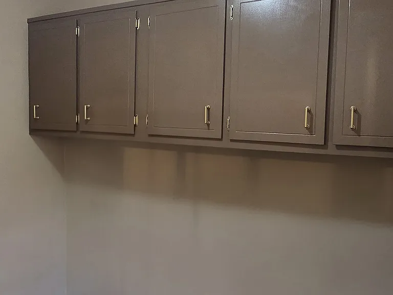 Laundry Room with refinished cabinets
