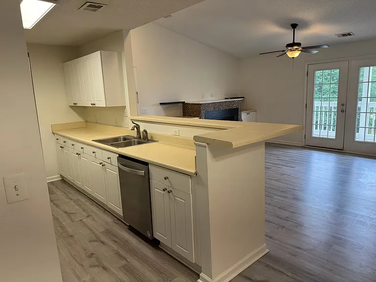 Kitchen and living room