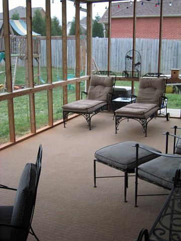 24X12 Screened in porch