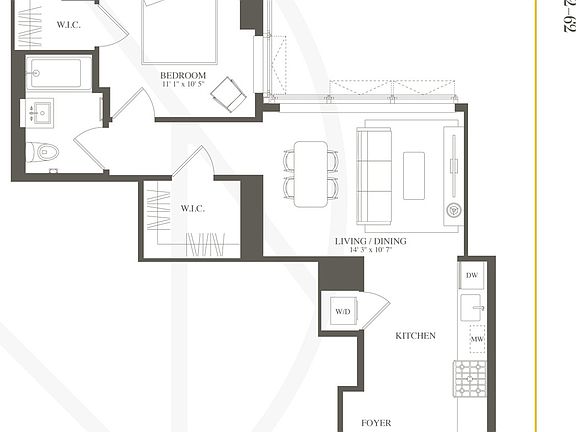 2nd image of 3 Court Sq APT 5406