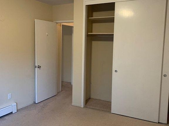 Bed room closets viewed from window side