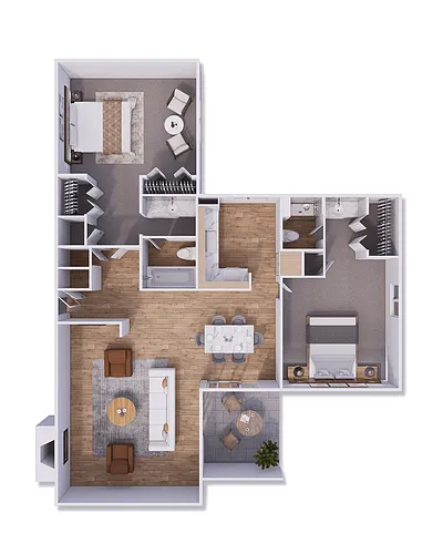 Floor plan Gardens B4