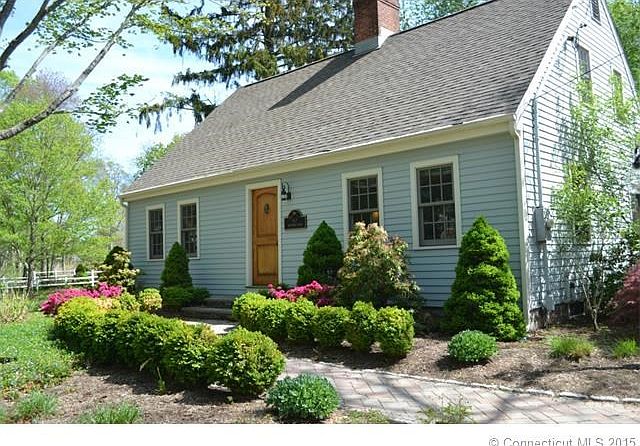 Close up view of front of house.