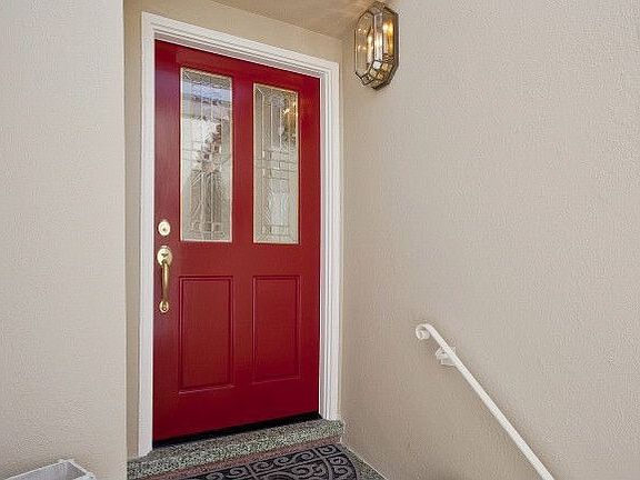 Leaded paned entry door