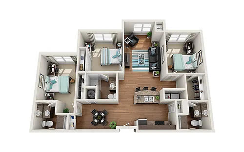 Floor plan 3X3