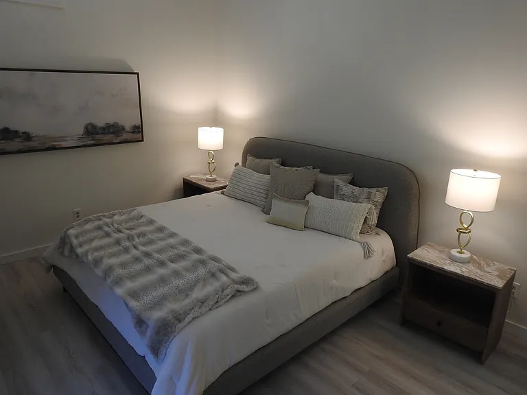 Peaceful primary king bedroom
