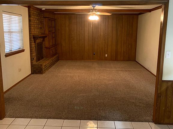 Dining room into living room.