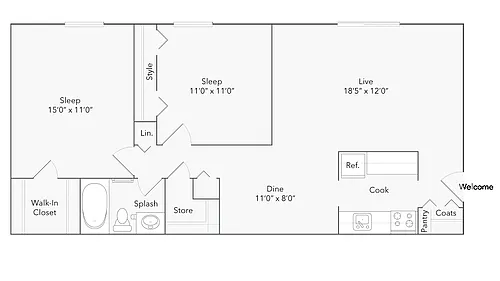 Floor plan Berkley