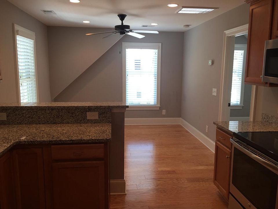 Kitchen looking towards living