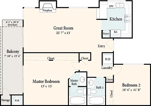 Floor plan The Balboa