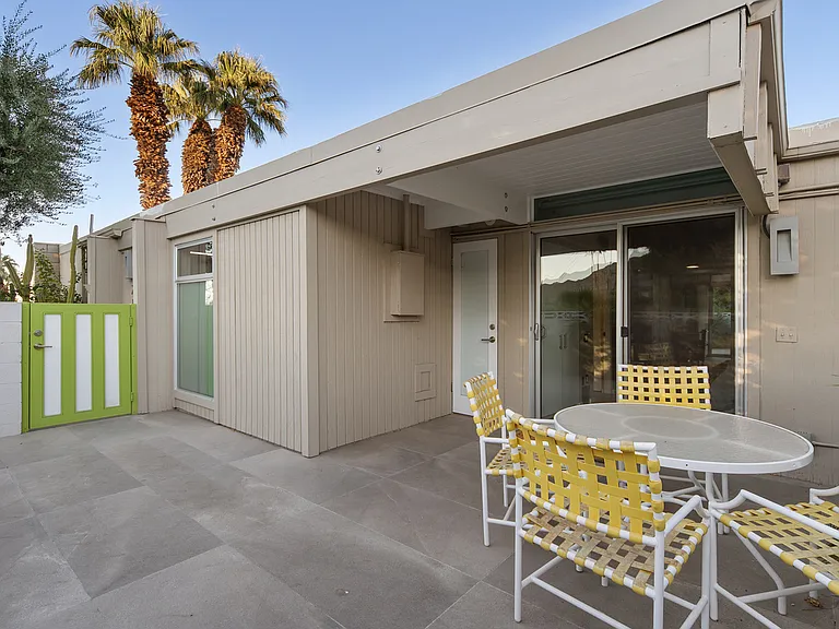 Your private patio by the master bedroom with a private entrance.