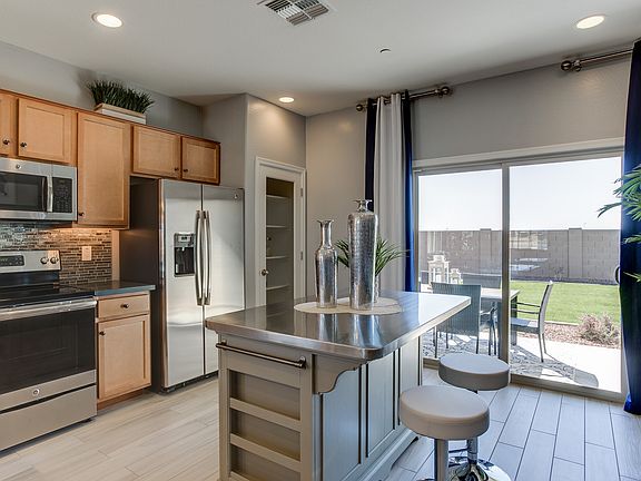 Ample cabinet space in kitchen