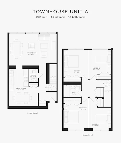 Floor plan Four Bedroom
