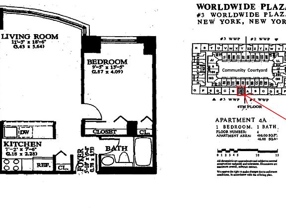 2nd image of 393 W 49th St APT 4A