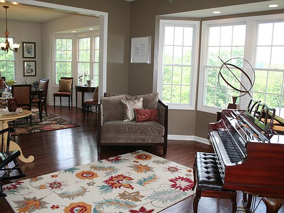 Living Room with bay window