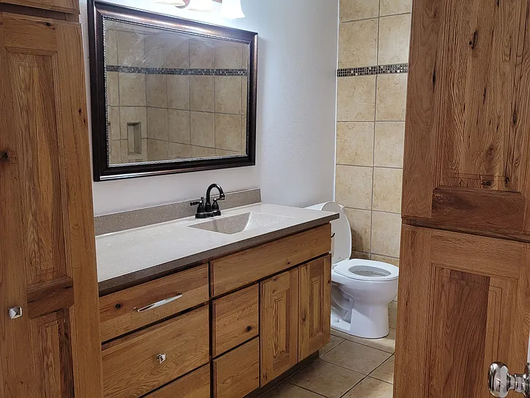 Full bath with tub and shower