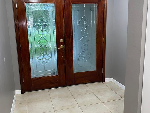 Double door entry way.