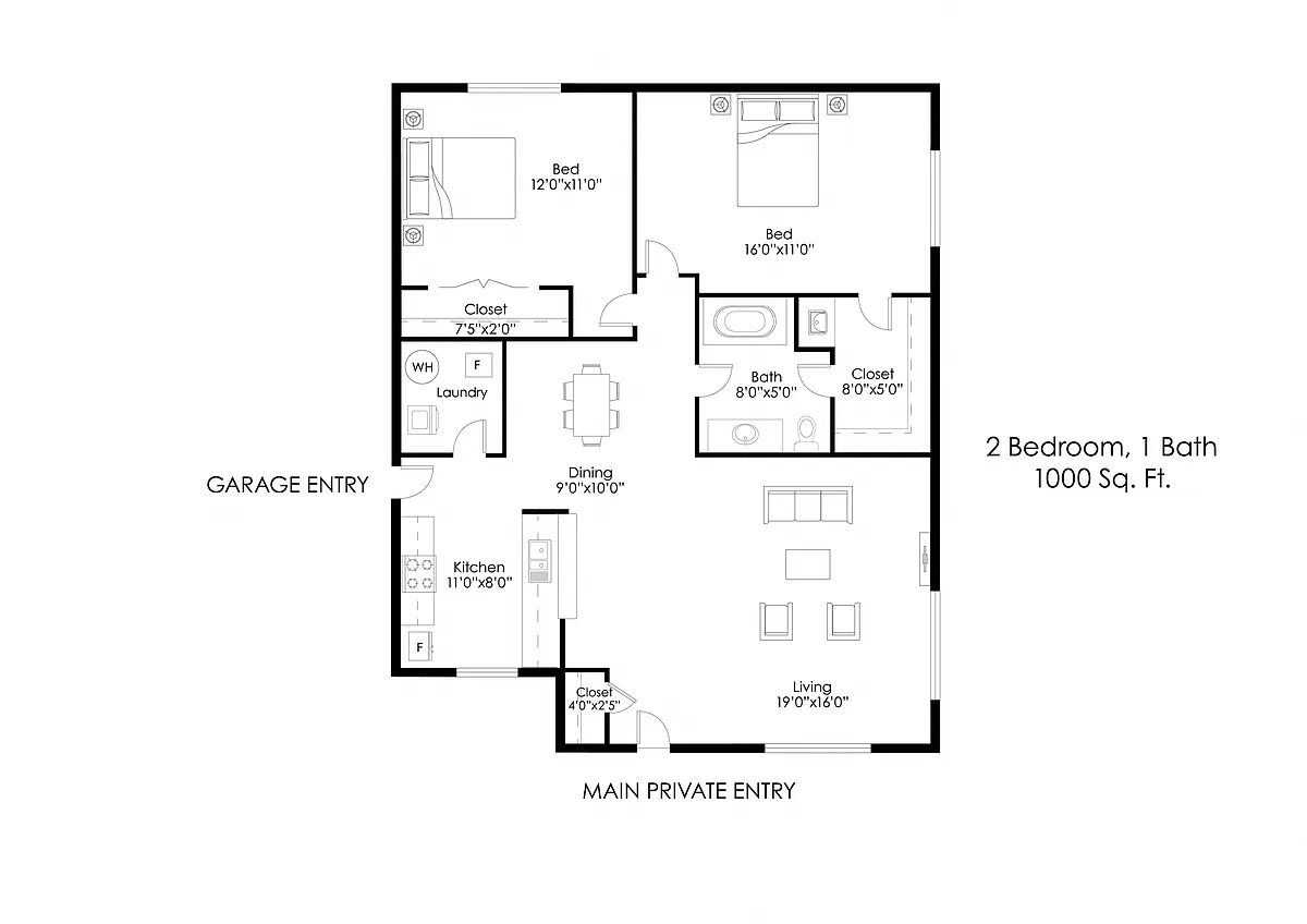 Floor plan B1R