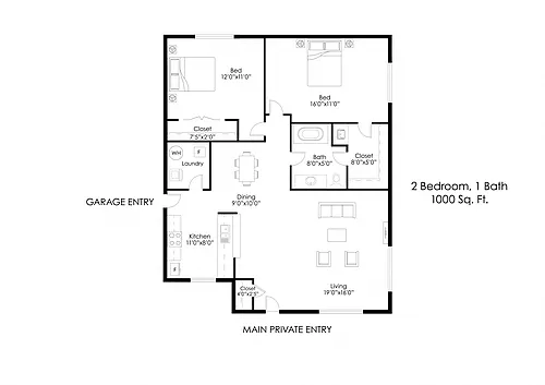 Floor plan B1R