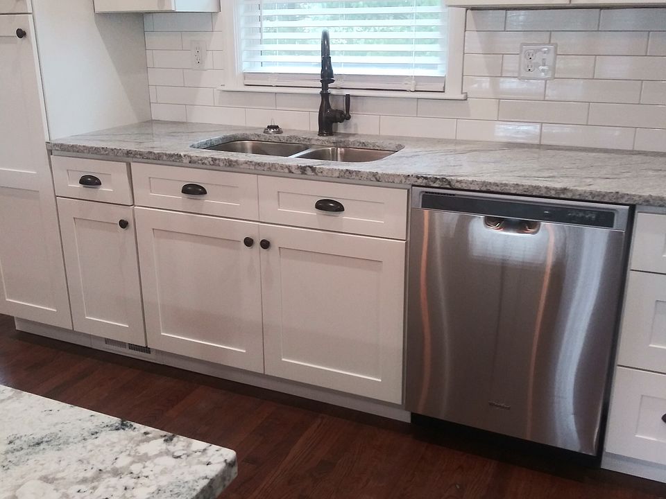 Larger sink and dishwasher