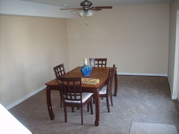 Dining area in basement