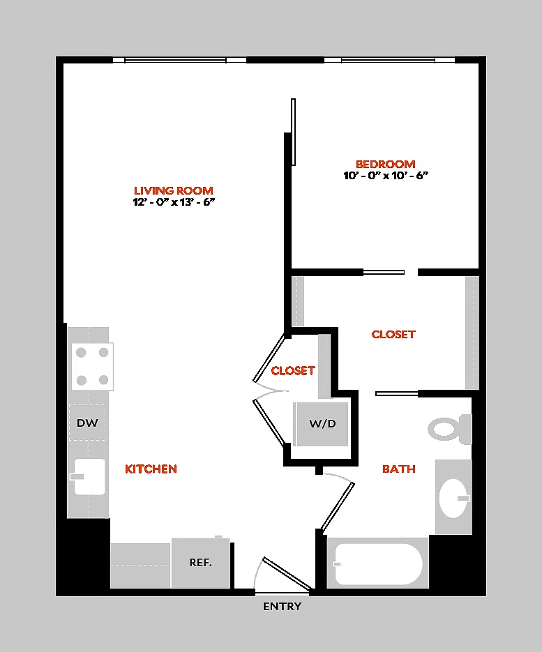 Floor plan South 1E
