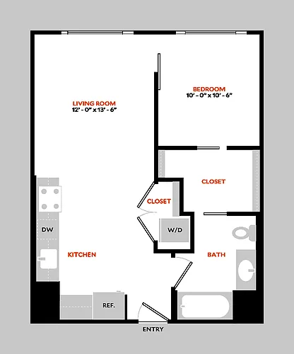 Floor plan South 1E