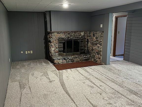 Basement fireplace 