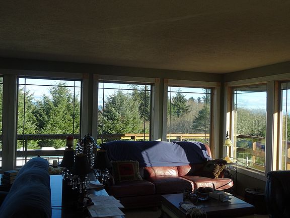 Living room with view