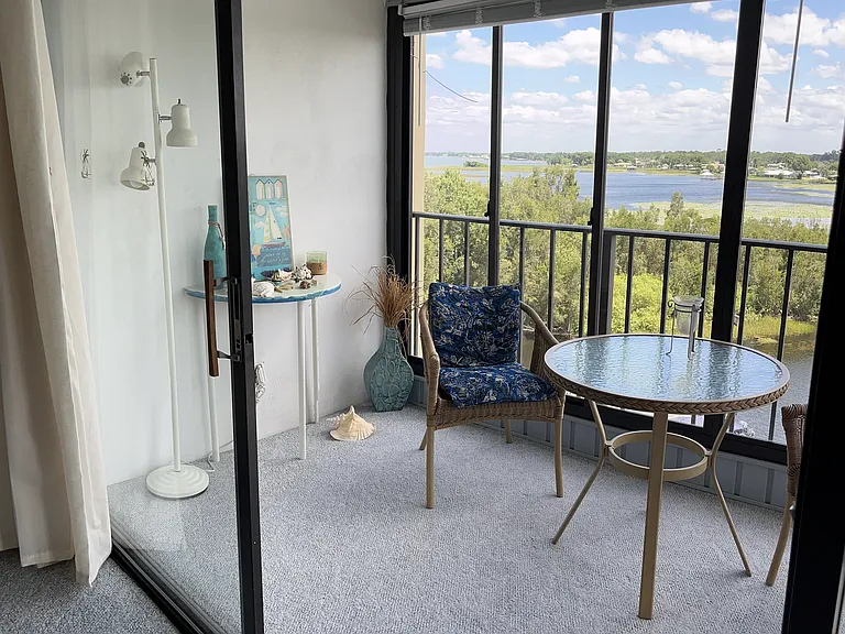 Your balcony looking northward down Lake Grassy.