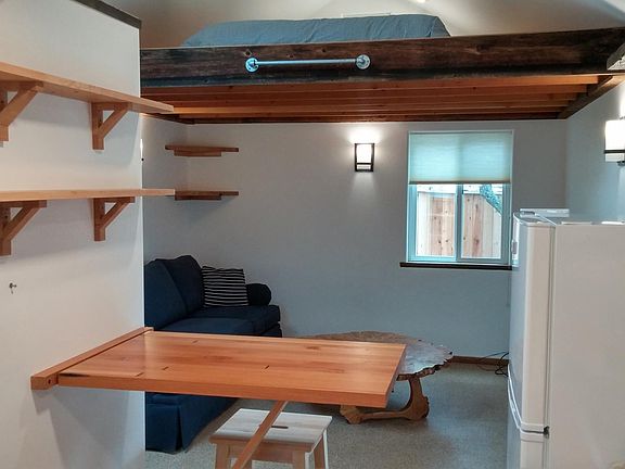 Main area bed loft above
