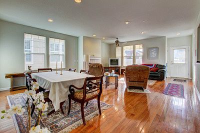 Gleaming hardwood floors