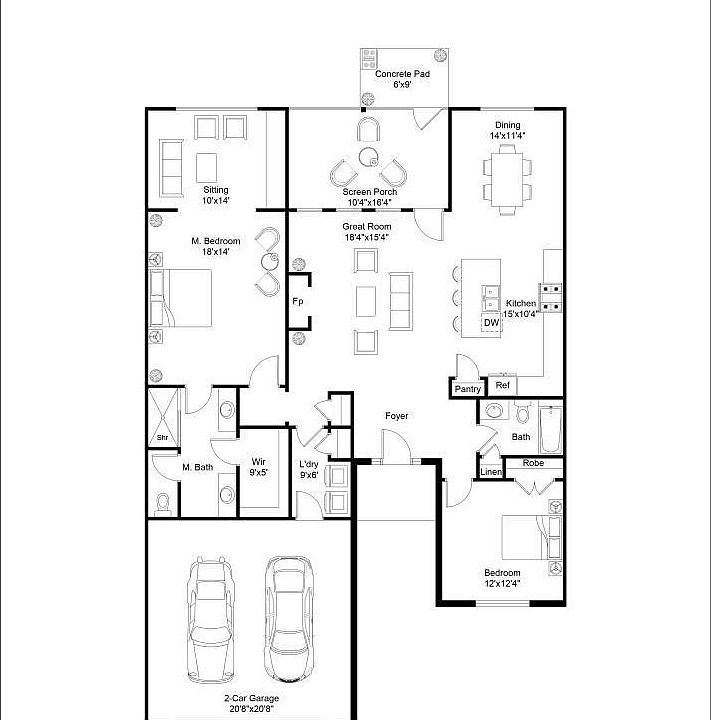 The Beckett B Plan, Stonewall Farms, Hixson, TN 37343 | Zillow