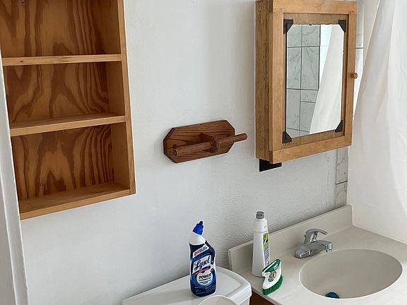 Bathroom Photo, newer water fixtures and potty.