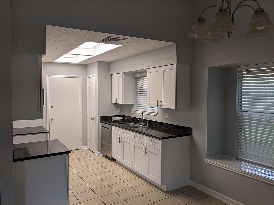 Kitchen towards garage
