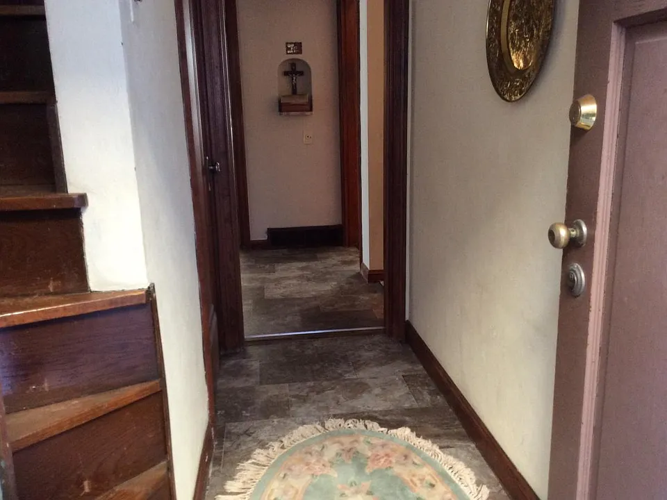 shared hall to basement