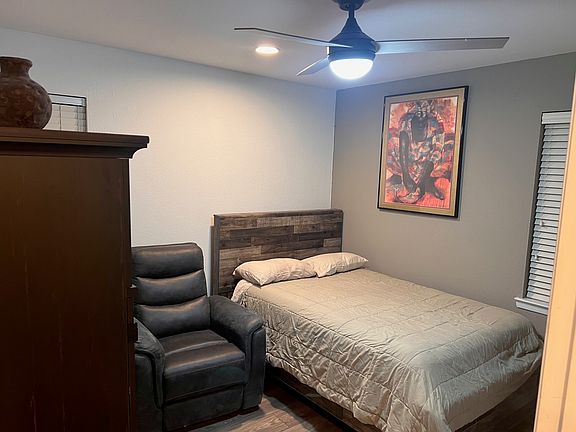 Bedroom
Includes lounge chair, TV, dresser and hutch
