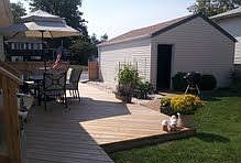 Rear deck