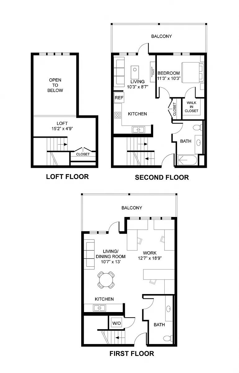 Floor plan A1-Live/Work Unit