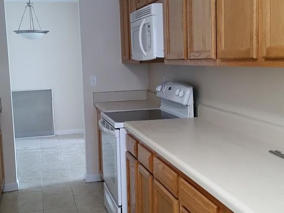 Kitchen looking into dining area