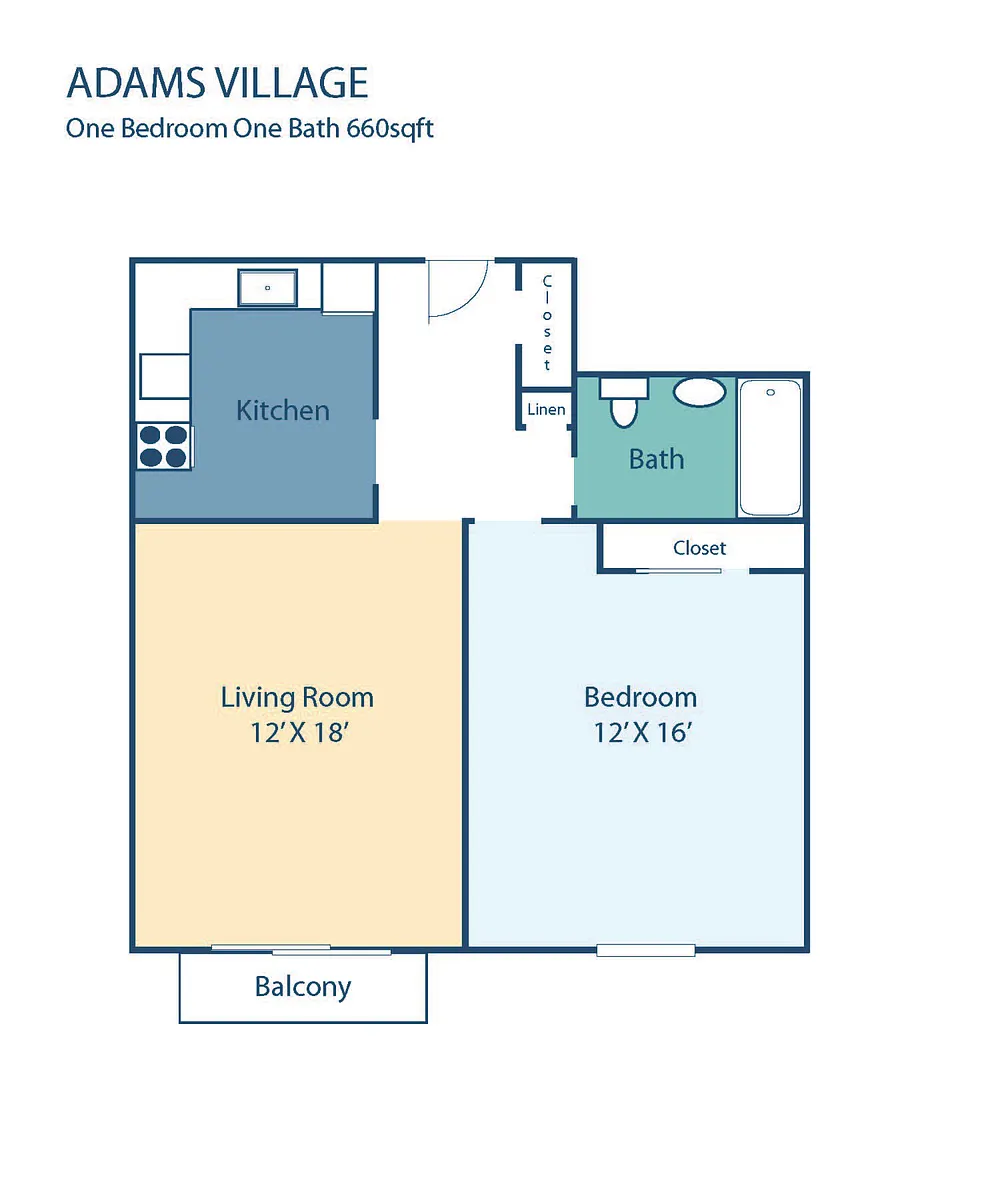 Floor plan One Bedroom