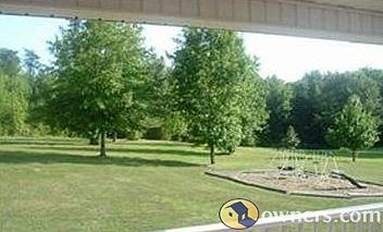 Back yard with play area