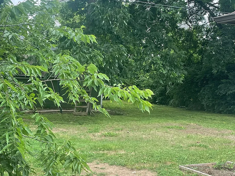 Expansive backyard perfect for pups.