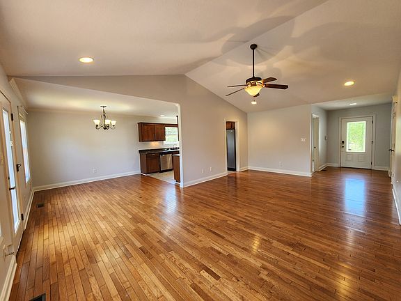 Living Area & Dining Space (w/ chandelier)