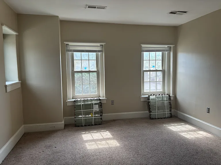 North Bedroom. 12' x 15'. Laminate Floor & ceiling fan to be installed.