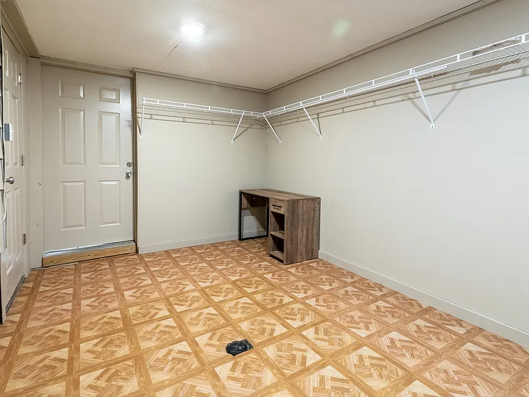 LARGE bonus room between garage and house for bikes, luggage, toys- however you need to use it!