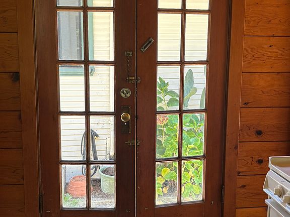 French doors to yard